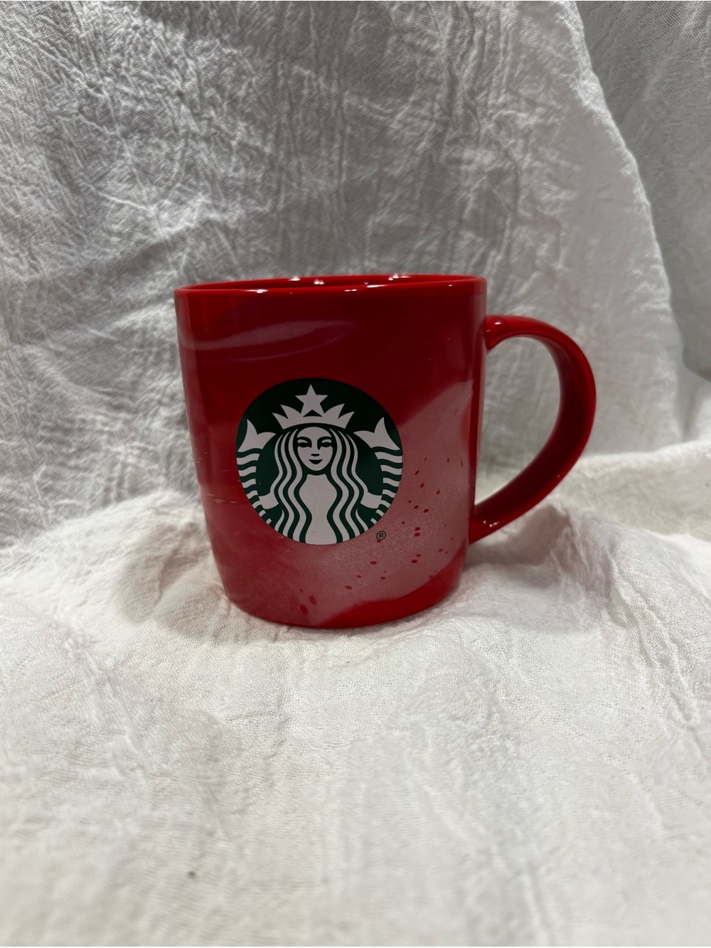 2024 Starbucks Red Marble Logo Coffee Mug 11oz